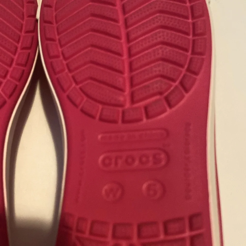 Crocs Fuchsia Pink  Airy Ballet Flats - Picture 8 of 8